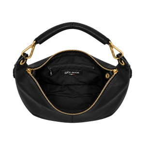 Sac shopping à épaule Gabs G13 ROUNDY + MEDIUM Ligne Plus en cuir de veau lisse et toile de voile G012590T2X3146