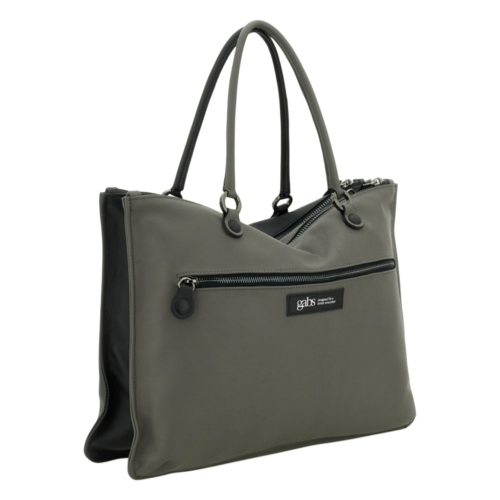 Bolso shopping de oficina Gabs G10 DUO OFFICE BAG LARGE de piel lisa bicolor G012620T3X3220