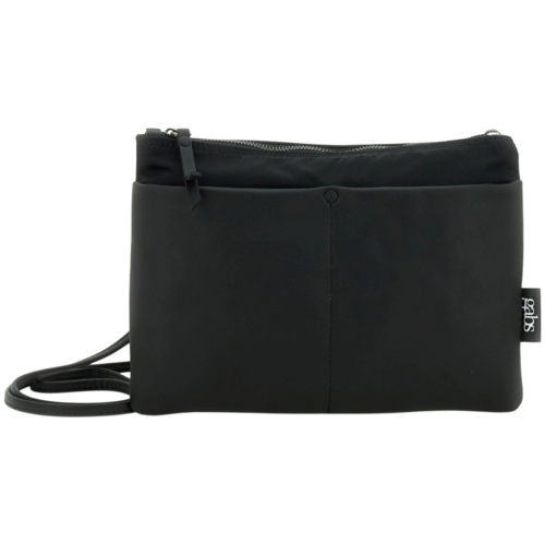 Borsa a tracolla Gabs "BEYONCE" piatta trasformabile in pelle di vitello e vela G000040T2X3211