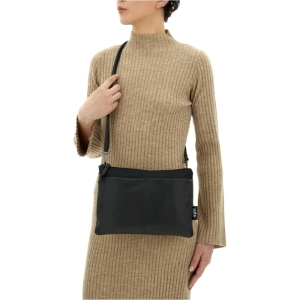 Borsa a tracolla Gabs "BEYONCE" piatta trasformabile in pelle di vitello e vela G000040T2X3211