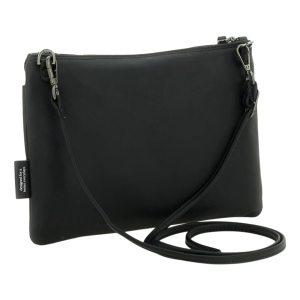 Borsa a tracolla Gabs "BEYONCE" piatta trasformabile in pelle di vitello e vela G000040T2X3211