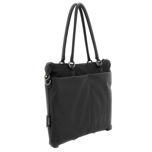 Borse Gabs G3 PLUS LARGE - Borsa shopping trasformabile piatta trasformabile in pelle di vitello e vela G000033T3X3211
