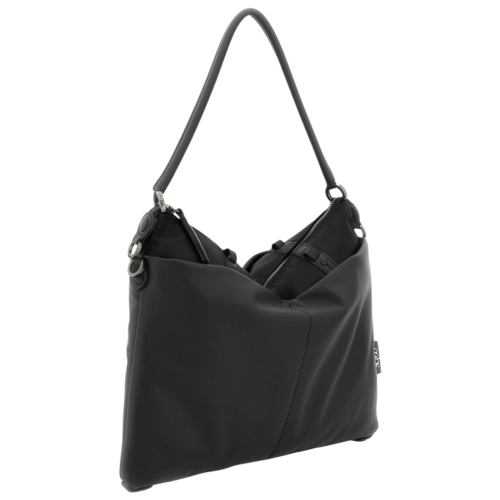 Borse Gabs G3 PLUS LARGE - Borsa shopping trasformabile piatta trasformabile in pelle di vitello e vela G000033T3X3211