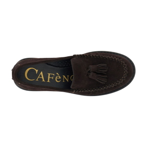 CAFèNOIR Damen Loafer aus Veloursleder EM6013