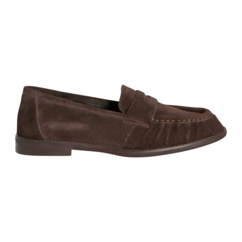 Mocasines de ante marrón oscuro para mujer OVYè SOROSYCAPCAM