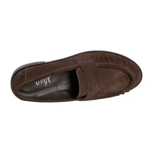 Mocasines de ante marrón oscuro para mujer OVYè SOROSYCAPCAM