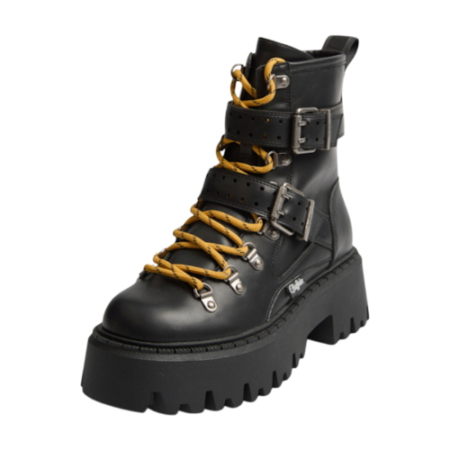 Buffalo Aspen Hike Mid Vegan Nappa Women's Ankle Boots Black