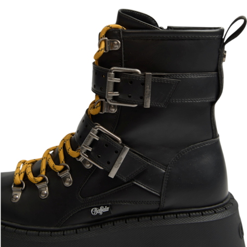 Buffalo Aspen Hike Mid Vegan Nappa Women's Ankle Boots Black