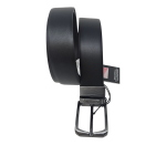 Cintura Valentino FLUX da uomo in pelle double face nero e marrone VCPA7F02