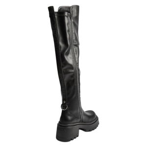 Botas Altas de Mujer Buffalo Liv Overknee de Napa Vegana Negra XE08
