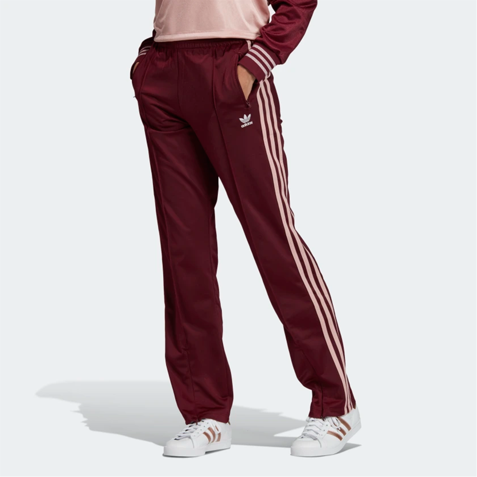 pantaloni bordeaux adidas